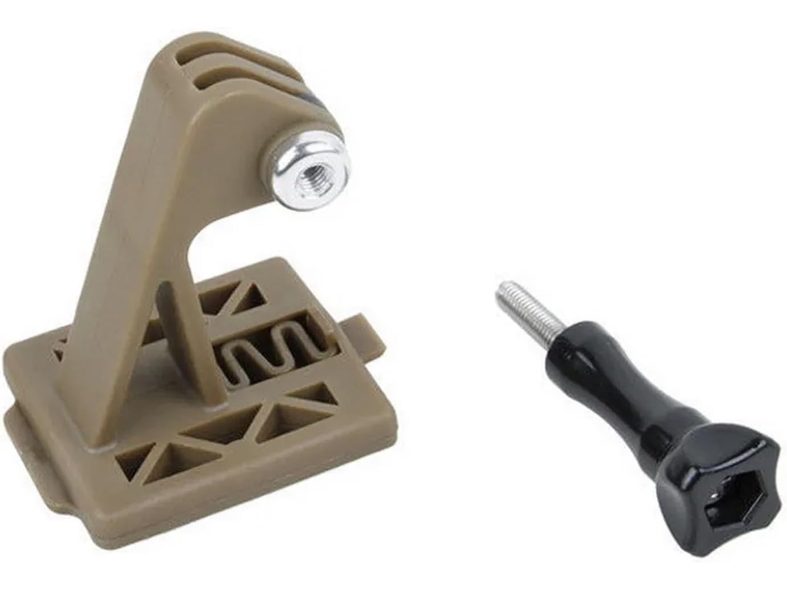 Suporte Para Câmera Em Capacete Instalação Rápida Design Anti Vibração Melhora A Perspectiva Fotos De Aventura Adaptador