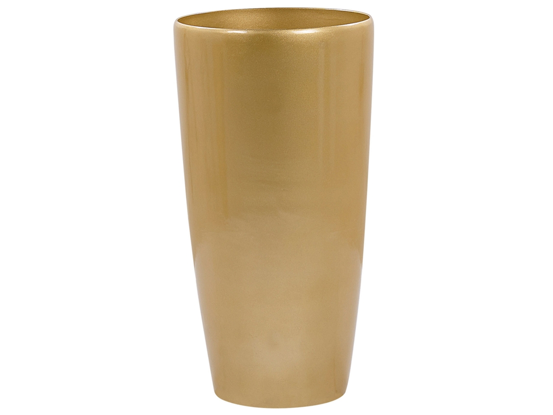 Vaso BELIANI Tseria de Pedra mesclada Dourado 40x40x75