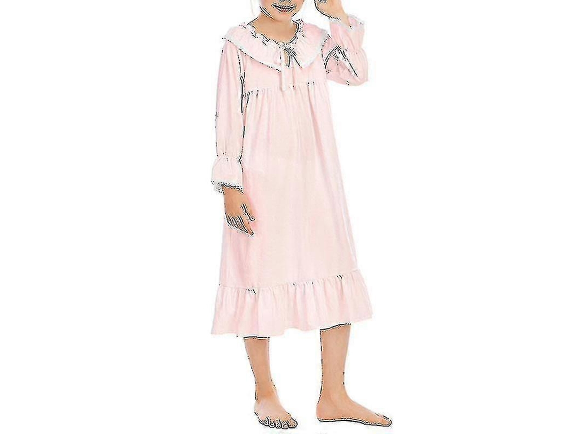 Camisas De Noite Meninas Renda Manga Longa Estilo Princesa Linda
