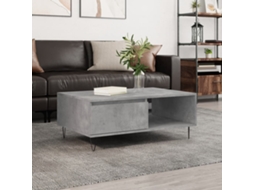 Vidaxl Mesa De Centro 90x60x35 Cm Derivados Madeira Cinzento Cimento