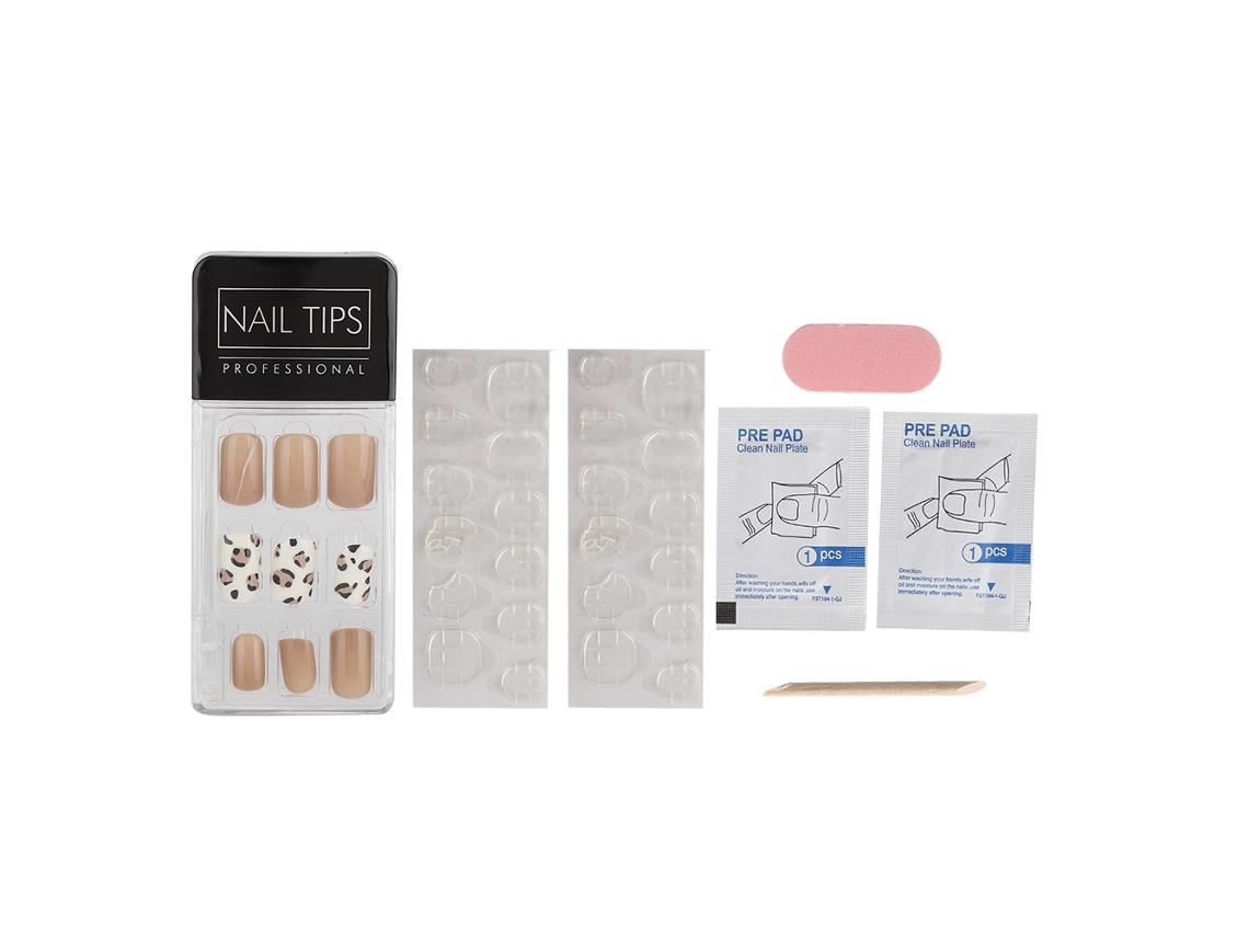 30pcs Uñas Falsas Desmontables Reutilizables Con Puntas Exquisitas Herramienta De Manicura 07