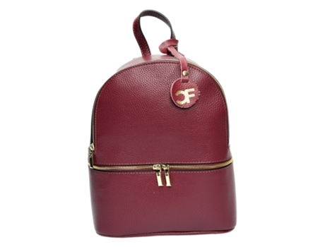 Mochila de Mulher CARLA FERRERI Cf Vino Pele Vermelho
