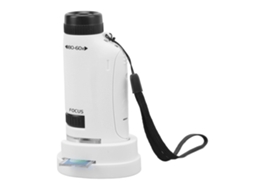 Microscópio de Bolso Pequeno com Luz Led, Ampliação de 60x a 120x BRILVIBERA