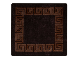 Conjunto 1 Tapete Runner Vidaxl Preto Poliéster (100 X 100 Cm)
