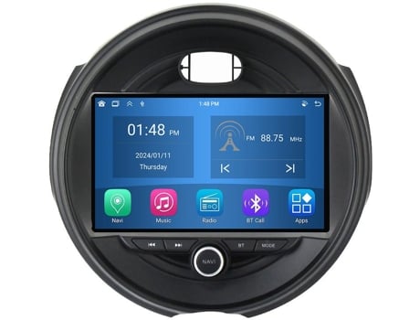 Autorrádio 4Gb Ram64Gb Rom Carplay ROVERONE para Bmw Mini Cooper 2014-2020 Android Carro Rádio Bluetooth Gps Navegação