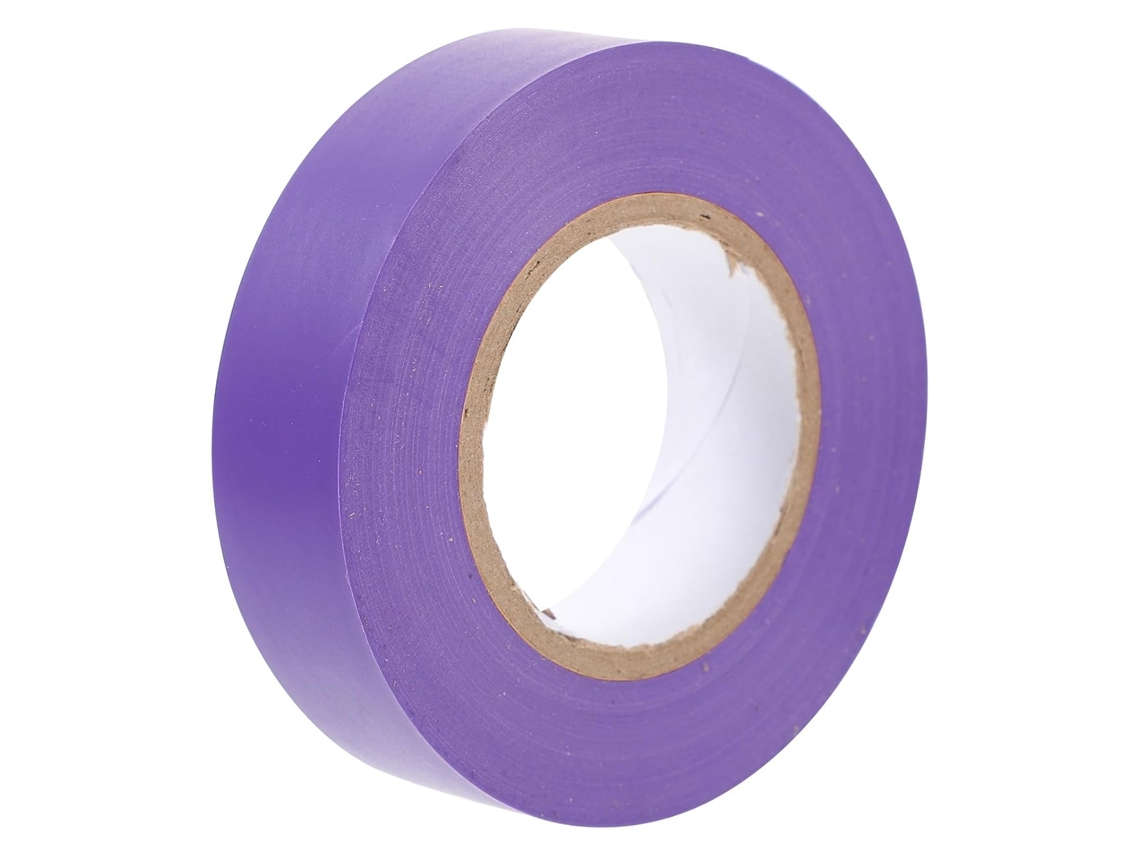 Fita Isolante Elétrica Roxa Retardante De Chamas, 19mm X 20m, Para Projetos De Bricolagem E Reparo Cabos Danificados