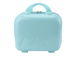 Mala De Mão Pequena Para Viagens 14 Polegadas Mini Bagagem De Mão Com Capacidade Grande Carcaça Rígida Azul Peças Antiderrapantes