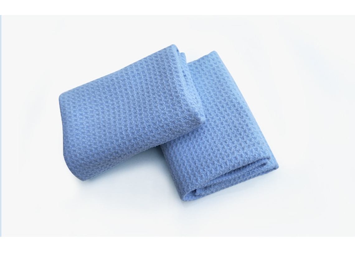 2 Panos de Limpeza de Microfibra Chiffo Azul 40x40 Cm BRILVIBERA