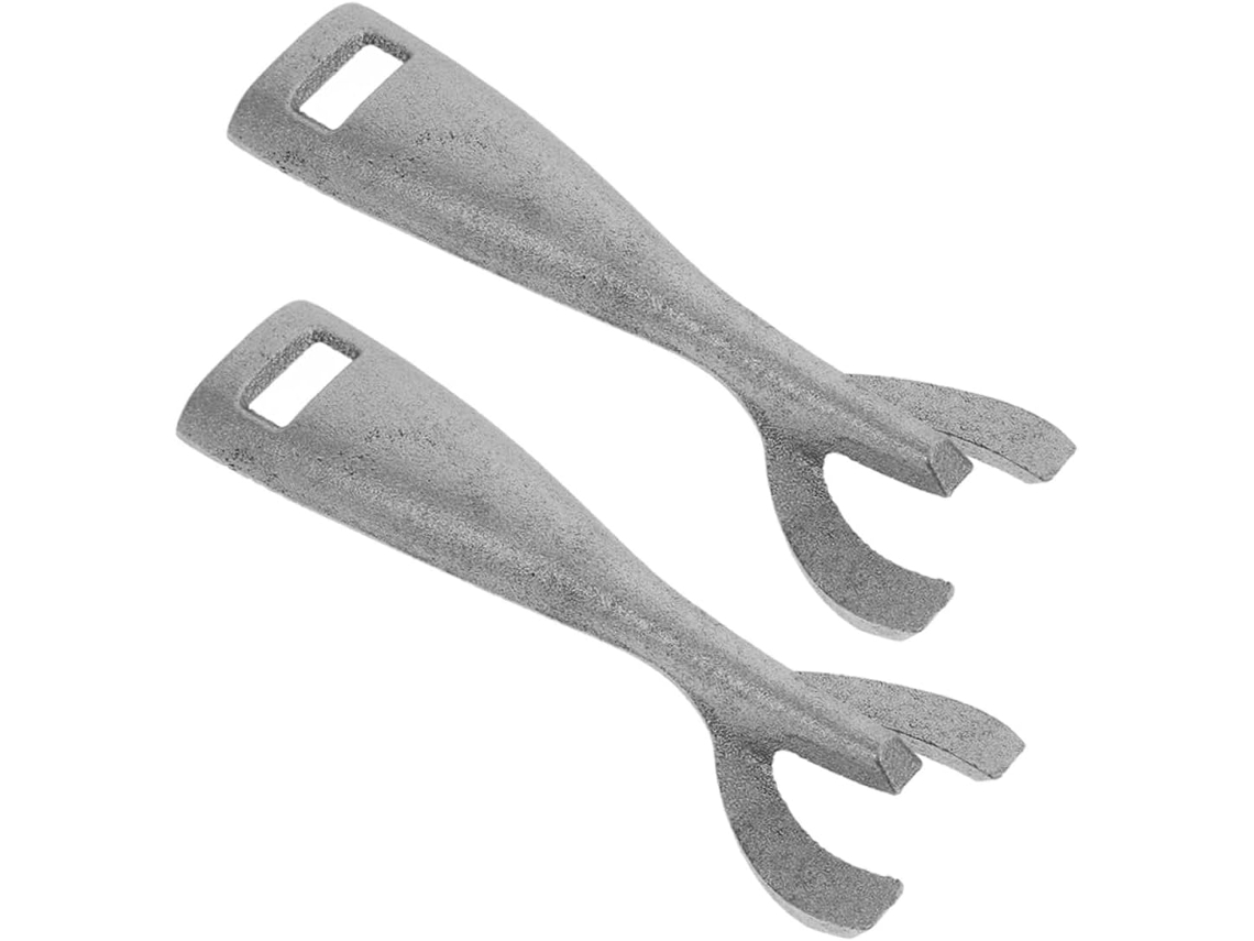 Alipis Conjunto De 2 Pinças Ferro Para Churrasco, Anti Escaldantes Para Assar No Forno E Grelhar, Acessórios De Cozinha