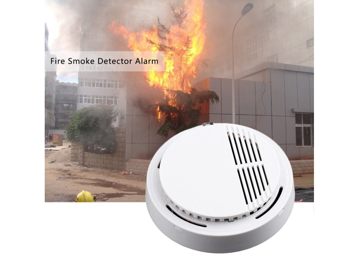 Detector De Fumaça 85 Db Segurança Residencial Comercial