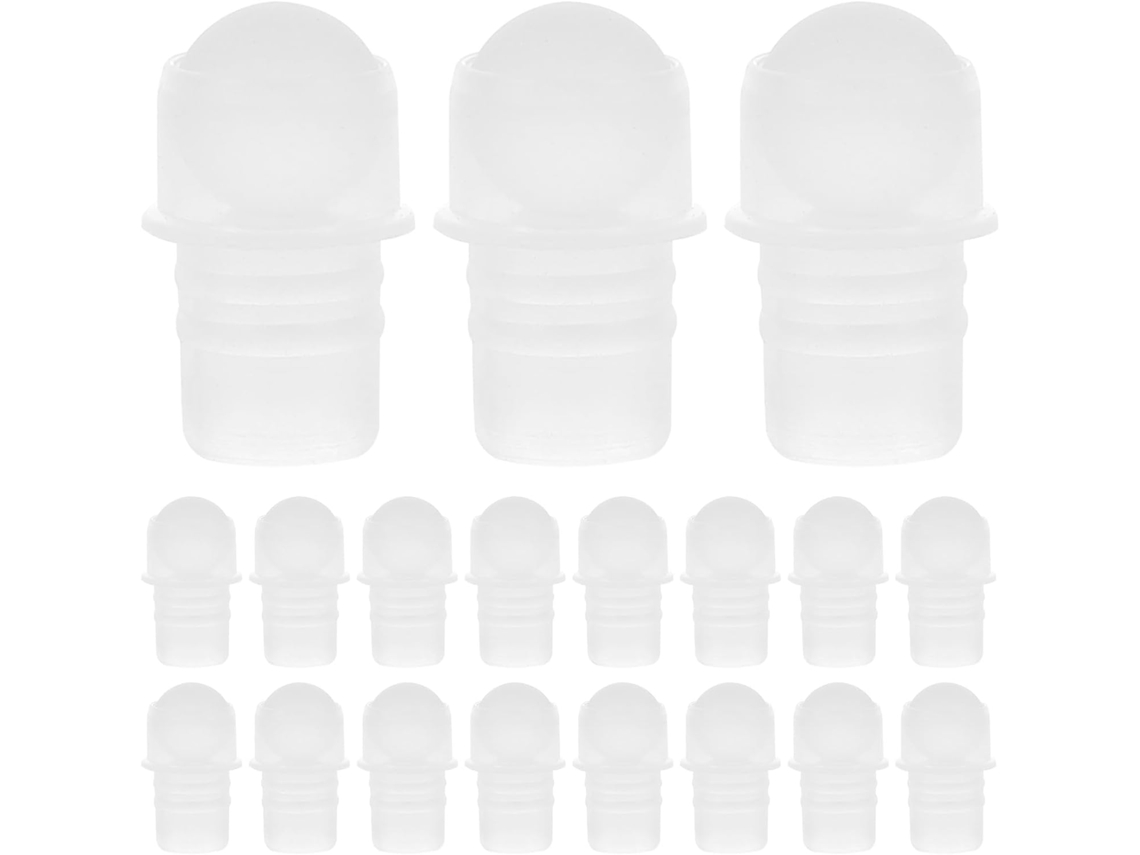 Conjunto de 50 insertos esféricos Rolo em PP para garrafas de 13 mm.