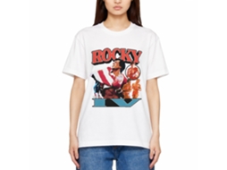 Rockinstone Rocky Movie Now He's Got A Flag White Adult T-shirt Size:xxxl