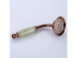 05, Chuveiro De Bronze Antigo Com Ducha Manual E Suporte De Cobre