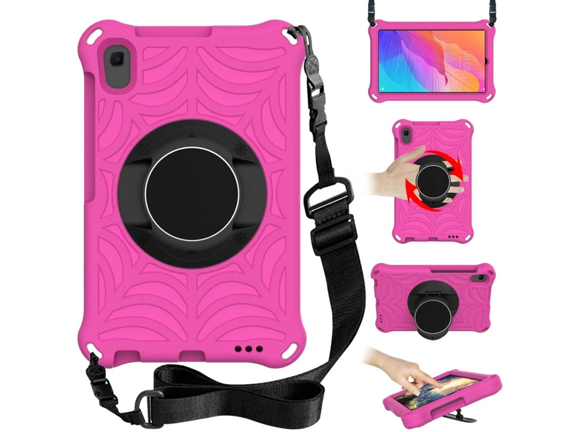 Capa Eva Padrão Aranha‑rei Halinuia Com Alça E Suporte De Ombro Ajustável Para Huawei Matepad T 8 8,0 Polegadas