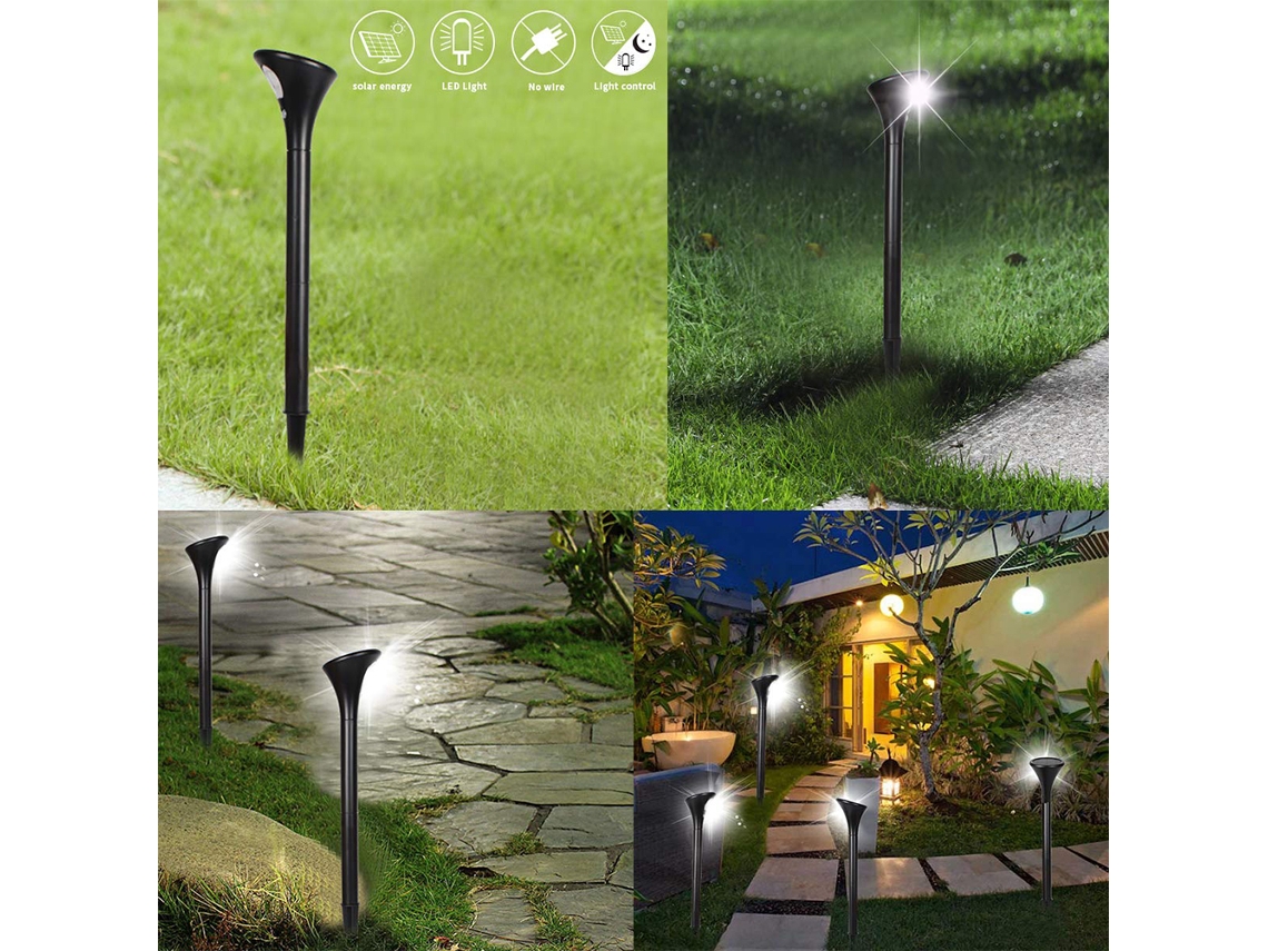 Peças De Luzes Solares Para Gramado Com Sensor De Movimento, Luzes Solares Para Iluminação Paisagística Aquaforge