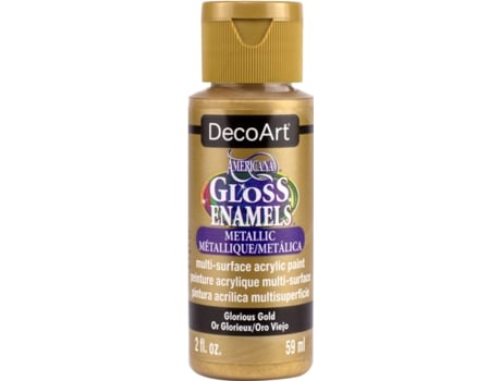 Tinta Acrílica AMERICANA Gloss Enamels Vidro Dourado (59 ml)