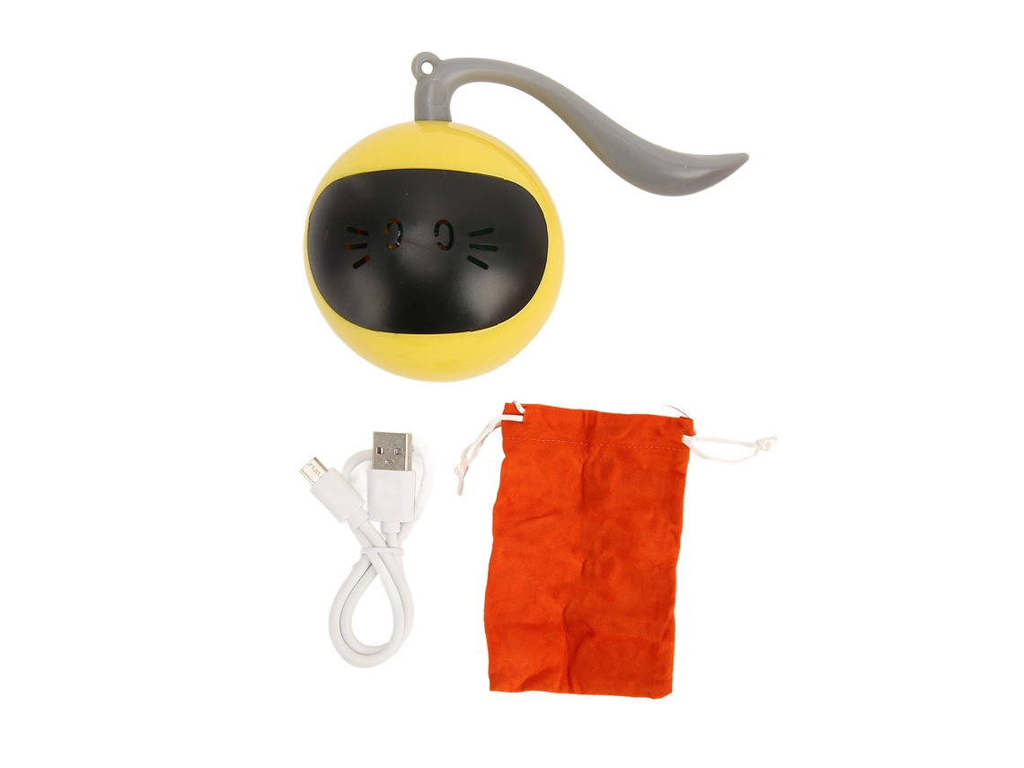 Bola Brinquedo Automática para Gatos com Toque Inteligente Luz Led Recarregável Usb | S/MARCA
