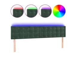 Led Headboard, Led Headboards Vidaxl Verde Veludo (180 X 5 X 78/88 Cm)