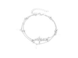 Pulseira De Tornozelo Padrão Eletrocardiograma Conjunto De Liga