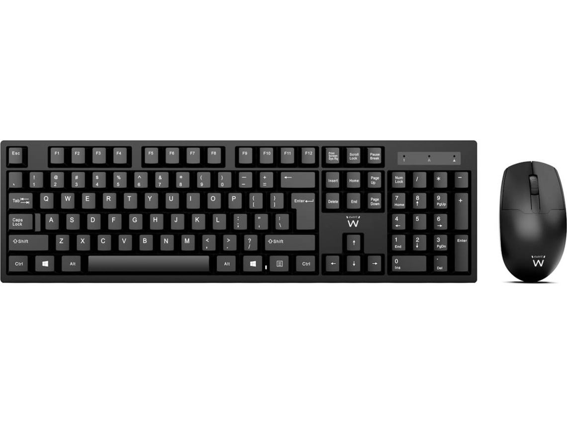 Teclado EWENT EW3282 Wireless Português + Rato 1000 DPI