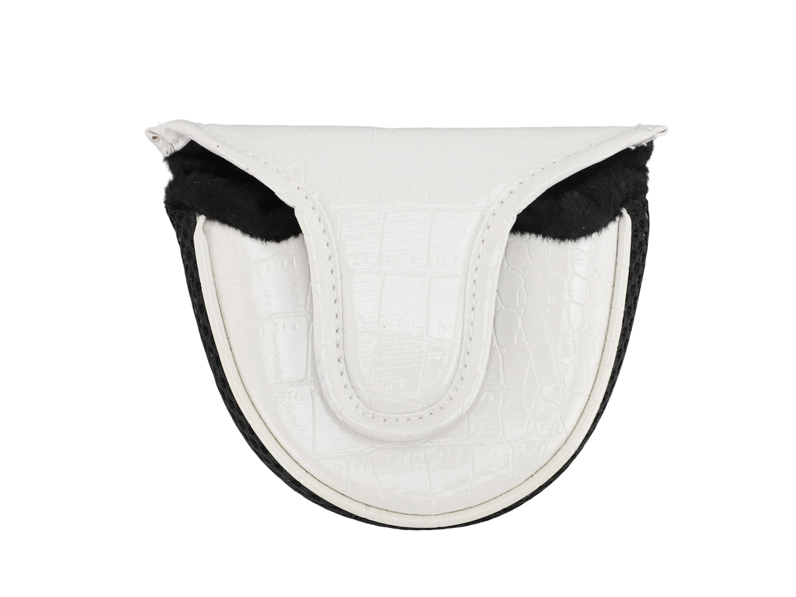 Capinha Para Putter Pu Com Forro Macio Anti-deslizante Resistente A Gotes E Poeira Branco