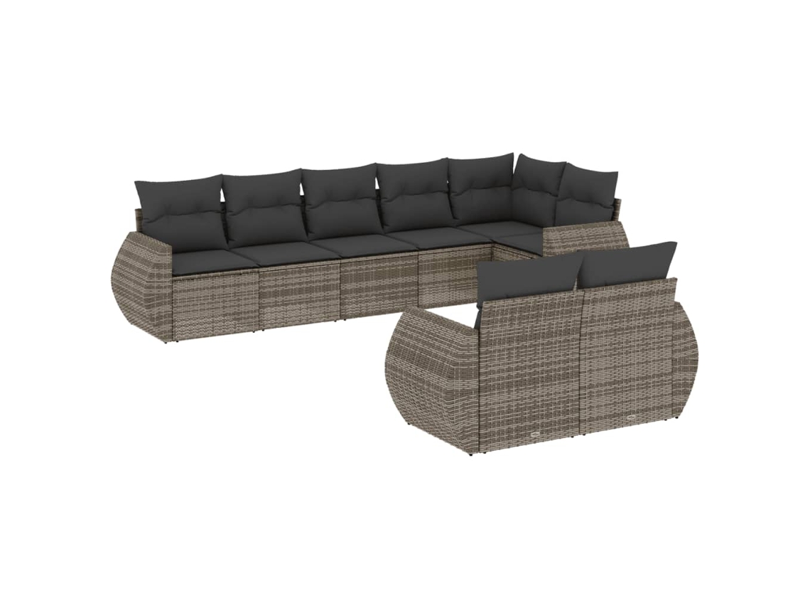 Garden Sofa Set, Garden Sofa Sets Vidaxl Cinzeto Rattan / Vime (n/a)