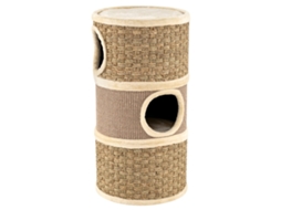 Torre Felina com Lareira Inicial de Sisal e 3 Esconderijos