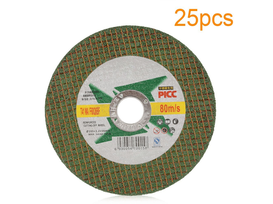 25 Peças Disco De Corte De Resina 105*16*1.2mm 36 Grit Lâmina De Serra Circular Para Amoladora Ângulo Verde