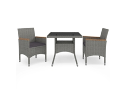 Dining Set, Dining Sets Vidaxl Cinzeto Rattan / Vime (n/a)