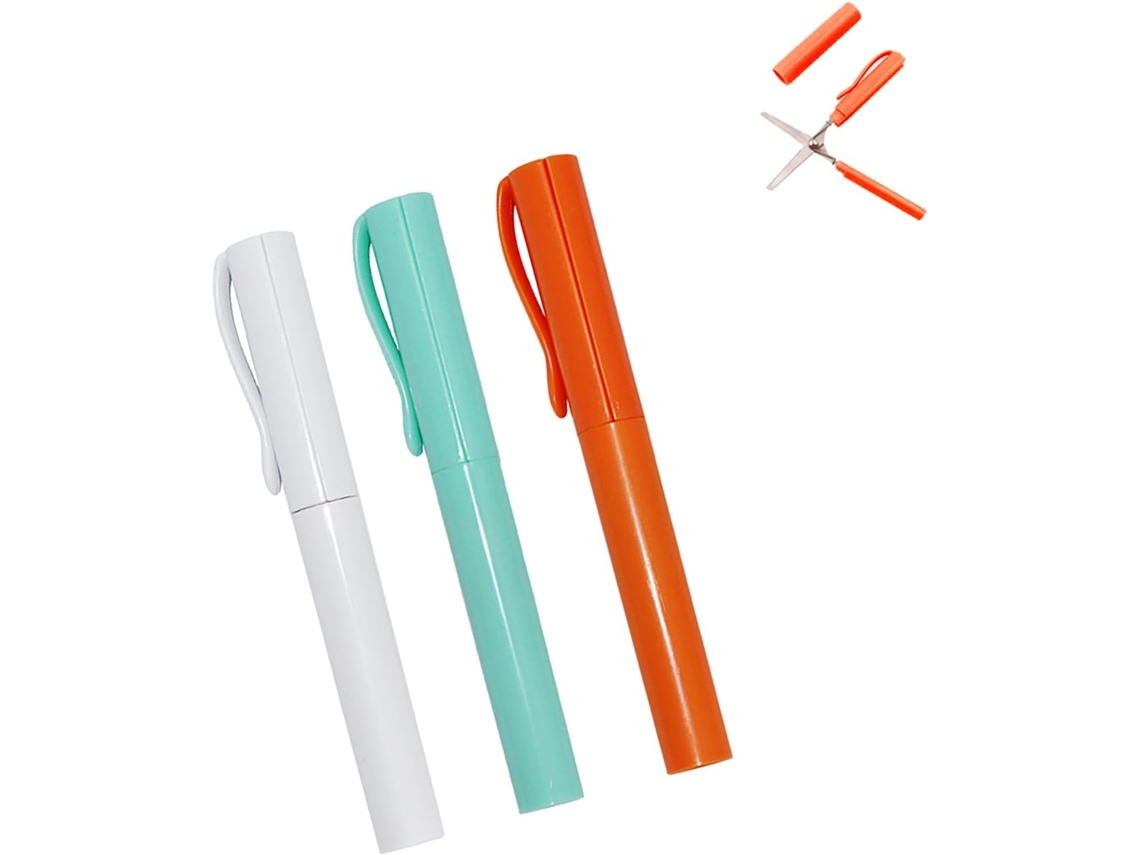 Gzbaby Tesouras Em Formato De Caneta, Pacote Com 3 Unidades, Mini