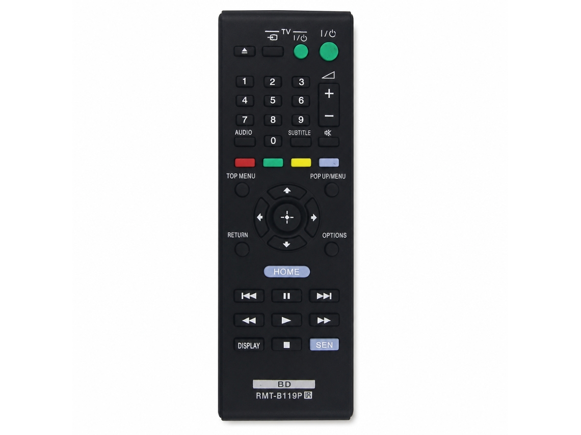 Comando À Distância Para Leitor Blu-ray Compatível Com Sony Rmt-b119p_dae