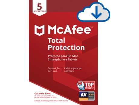 Software  Total Protection (5 Dispositivos - 1 ano - PC, Mac, Smartphone e Tablet - Formato Digital)