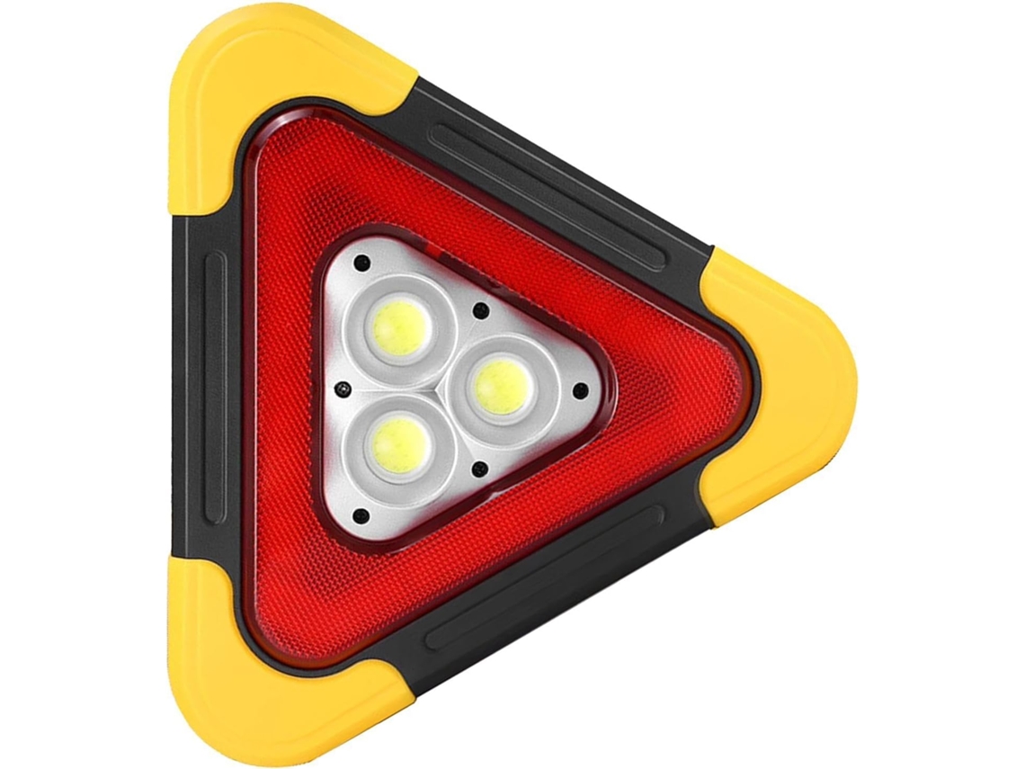 Luz De Advertência Triangular Led Lâmpada Segurança Solar 26mm