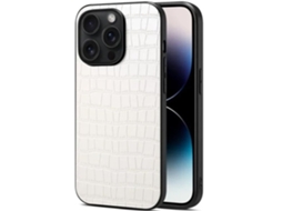 Capa Textura Crocodilo para iPhone 13 pro max VEANXIN Branco