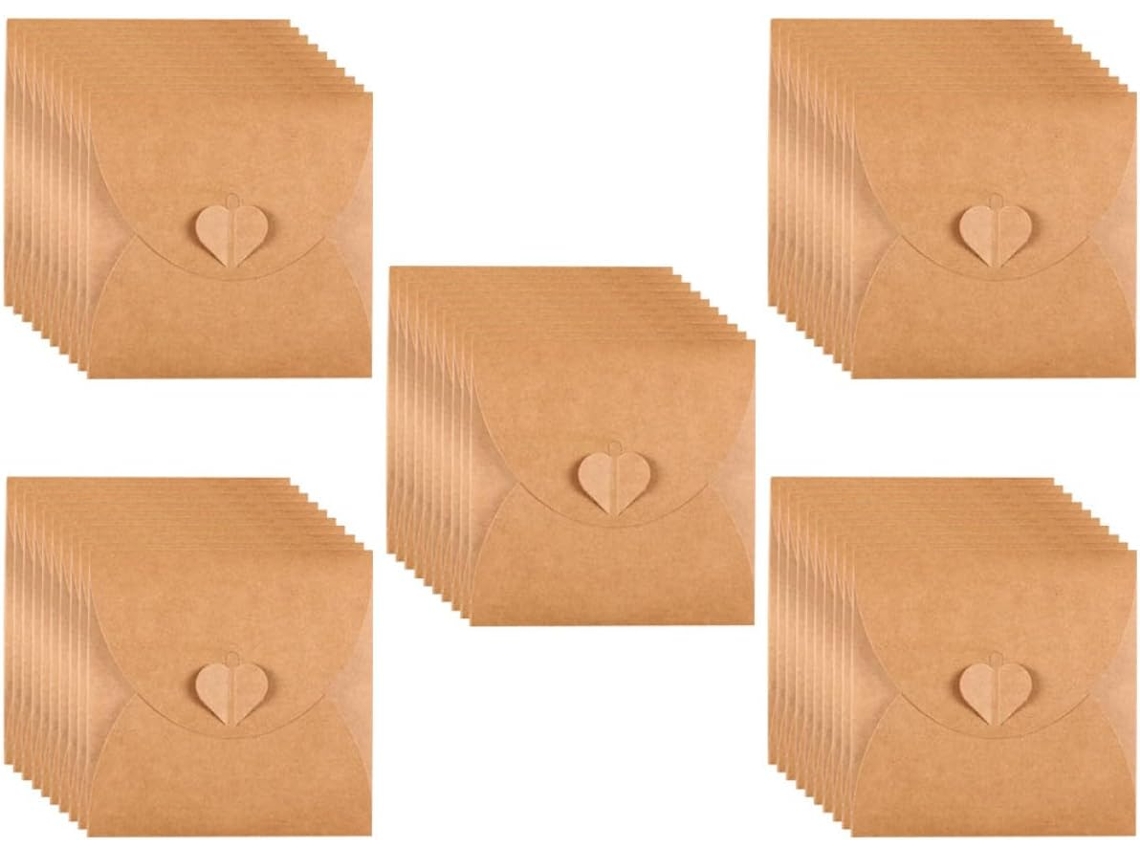 Isolamento À Prova De Poeira Para Cds E Dvds - 50 Capas De Papel Kraft