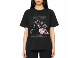 Rockinstone Breakfast Club Movie Letter Black Adult T-shirt Size:l