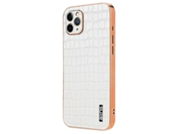 Capa Protetora Azns Para Iphone 11 Pro Com Textura De Crocodilo Em Putpu
