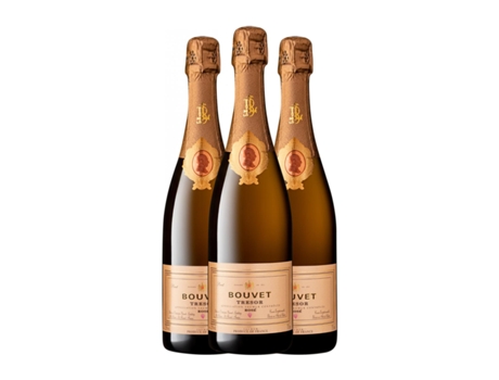 Espumante rosé BOUVET LADUBAY Tresor Rosé Cabernet Franc Brut Saumur (0.75 L - 3 Unidades)
