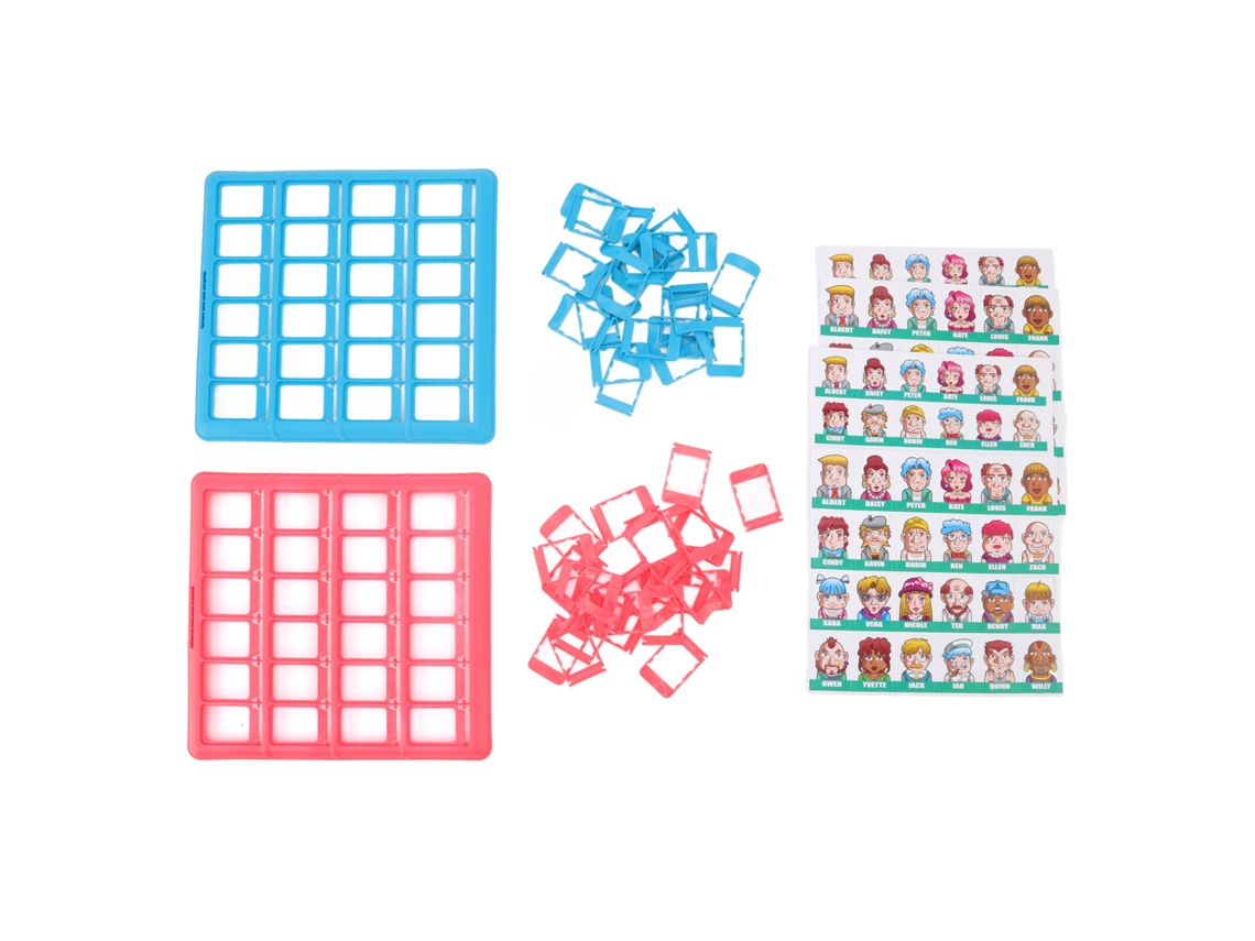 Walshlxq jogo de Mesa Educativo para Crianças com Cartas, Lógica e Raciocínio, Jogo de Adivinhação Familiar Vermelho e Azul