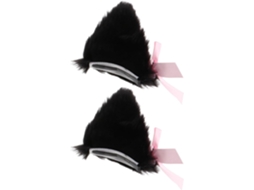 Acessórios de cabelo com pelos de gato, presilhas macias com lindas orelhas.