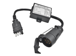 Adaptador De Circuito Conversor De Luzes De Reboque De 4 Para 7 Pinos Com Plugue Plano De 4 Pinos Para Plugue Plano De 7 Pin Aquaforge (eua)