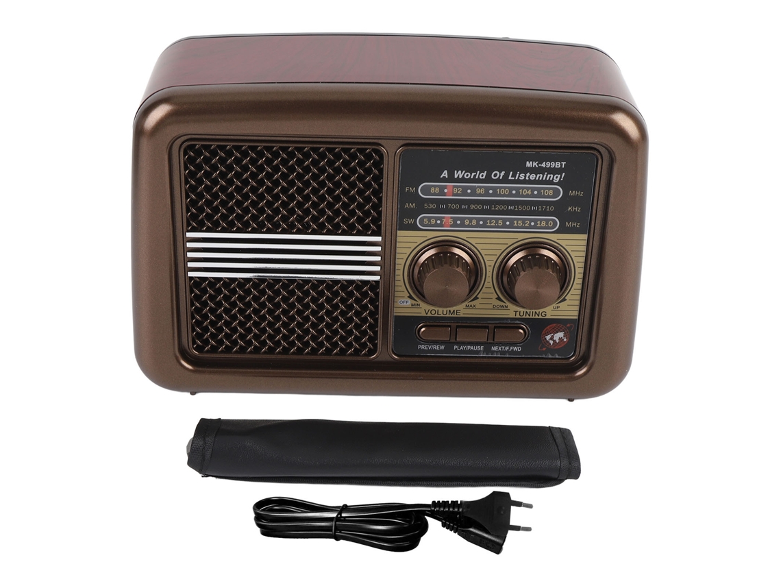 Rádio EOOCOO (conexão Bluetooth, Recepção de Banda Total)