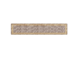 Conjunto 1 Tapete Runner Vidaxl Cinzento Poliéster (80 X 400 Cm)