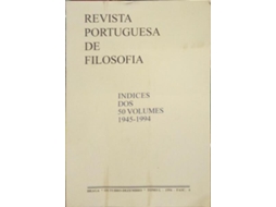 Livro REVISTA PORTUGUESA DE FILOSOFIA, TOMO L, FASC. 4, OUTUBRO-DEZEMBRO 1994. ÍNDICES DOS 50 VOLUMES . de Vários (Português)