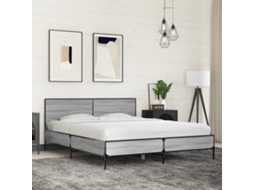 Vidaxl Estrutura De Cama 150x200 Cm Derivados Madeira/metal