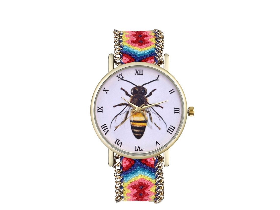 Relógio Casual de Moda Unisex Zhoulianfa com Pulseira de Lã e Movimento de Quartzo