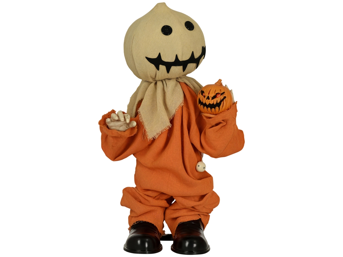 Decoração assustadora de Halloween, móbile, emite sons e funciona com pilhas.