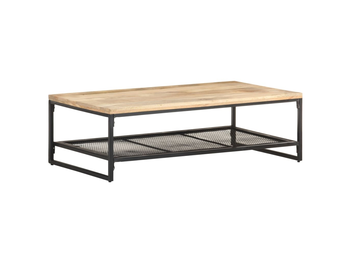 Vidaxl Mesa De Centro 110x60x35 Cm Madeira De Mangueira Maciça