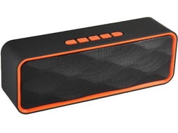 Alto Falante Bluetooth 20w Tws Subwoofer Estéreo 36h Reprodução Ipx7 104pés Microfone Aux Laranja Yizhood