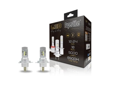 Kit Lâmpadas Halo Led H4 Plug&Play Gold SUPERLITE